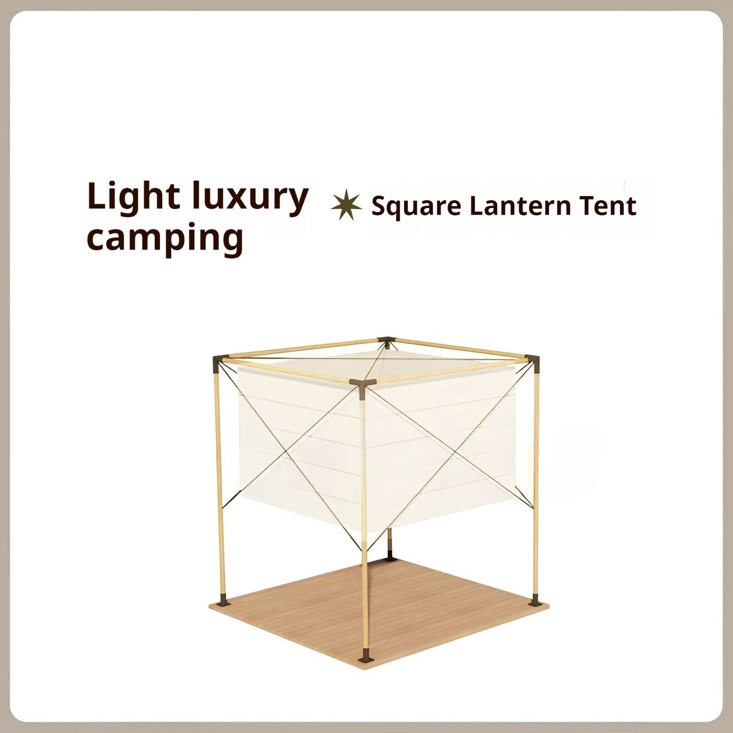 Square Lantern Tent Hotel Pyramid Sun High Quality Customizable Outdoor Camping Restaurant Pyramid Sunshade Canopy Party