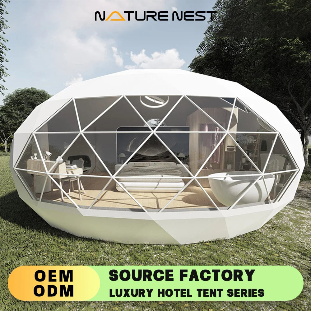 Transparent Egg-shaped Hotel Tent Outdoor Camping Starry Sky Tent Hotel Homestay Creative Spherical Tent Manufacturer Cabin