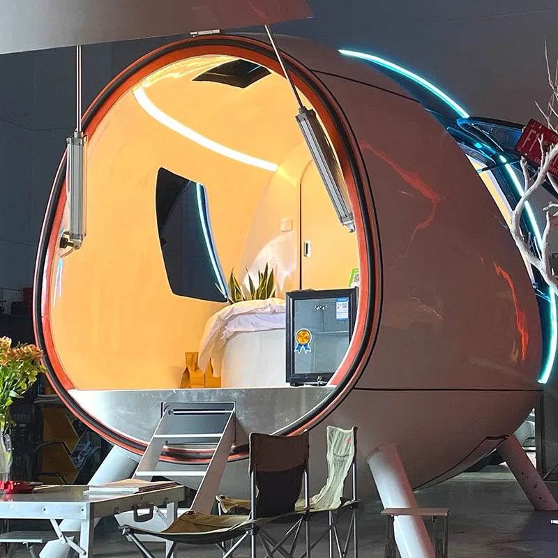 Technology Egg House Space Capsule Wholesale Price Fiberglass Sun Room Starry Sky Room Mobile House B&B Scenic Spot Manufacturer