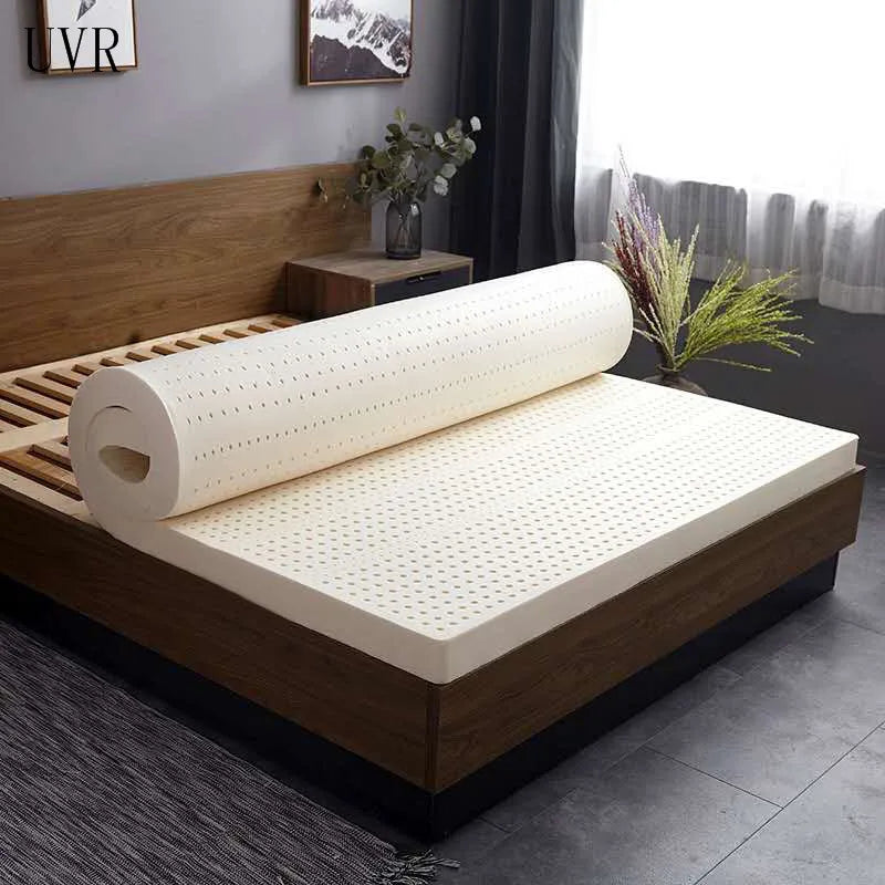 UVR High Quality 100% Natural Latex Tatami Mattress Slow Rebound Hotel Special Single Double Mattress With White Inner Cover