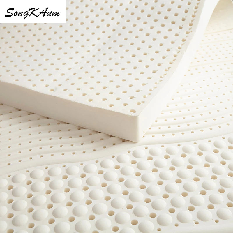 SongKAum 100% Natural latex Mattresses high quality Slow Rebound Tatami Five-star Hotel Mattress With 100% Cotton Cover