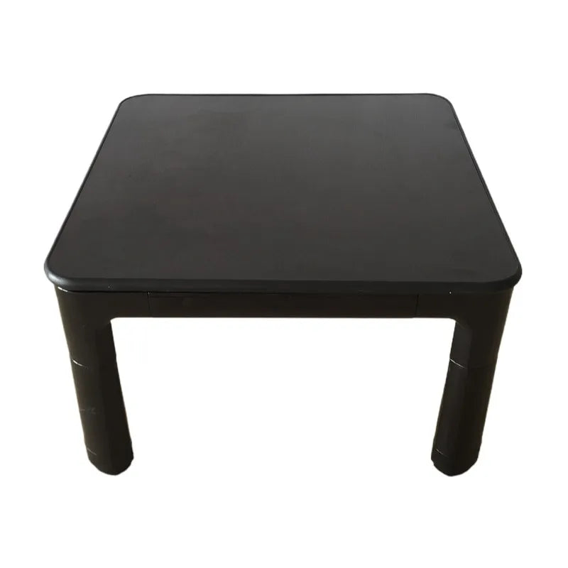 Patas de mesa Kotatsu japonesas, plegables, reversibles, con parte superior en blanco y negro, para sala de estar, mesa baja de centro con calefacción y calentador de pies