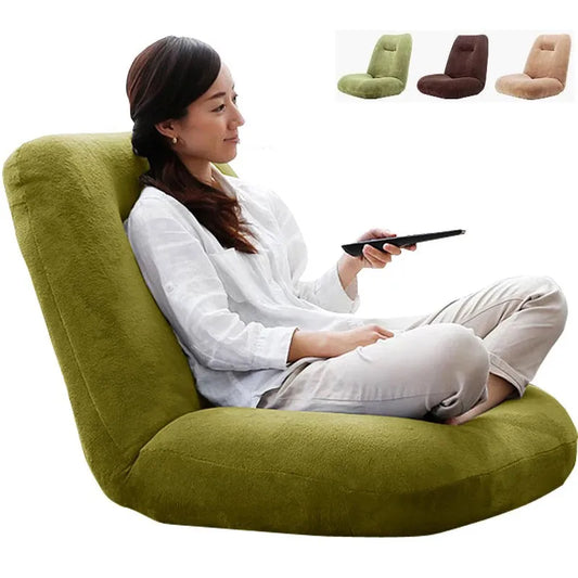 Chaise de sol japonaise pliable et réglable, meuble pour chambre à coucher, salon, salle de jeux, balcon, chaise de jeu réglable