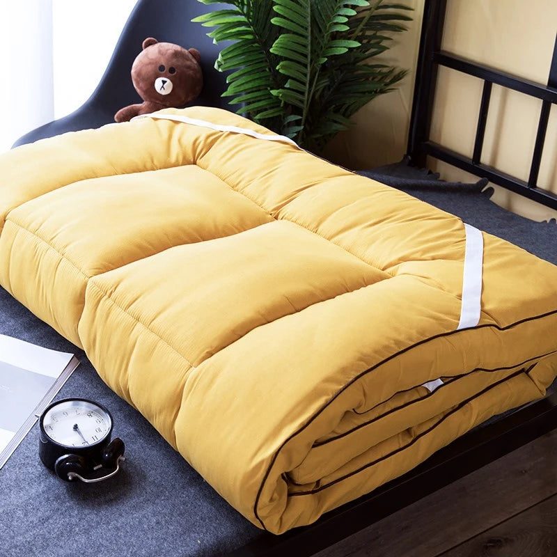 Tissu de haute qualité, finition soignée, sensation d'épaississement, matelas hôtel cinq étoiles, housse en coton Tatami pliable, taille double, king, queen