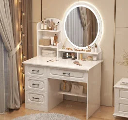 White Lacquer Dressing Table Bedroom Mirrors Drawer Toiletries Dressing Table Cabinets Living Room Penteadeira Bedroom Furniture