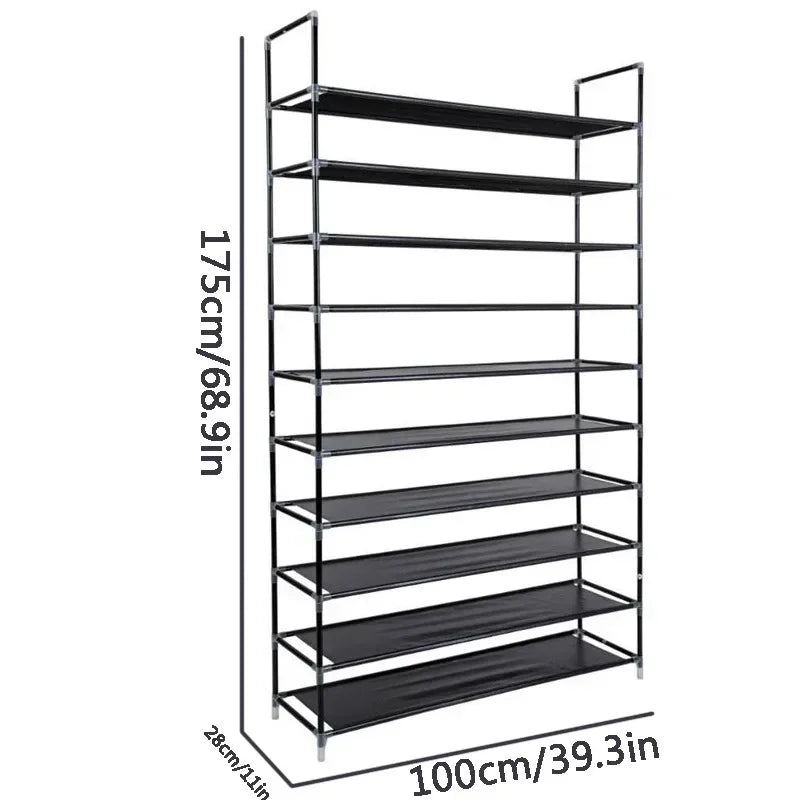 Meuble à chaussures en fer pour dortoir, meuble de maison, étagère à chaussures portable, organisateur, têtes de lit anti-poussière, armoires pour salon, étagère à chaussures