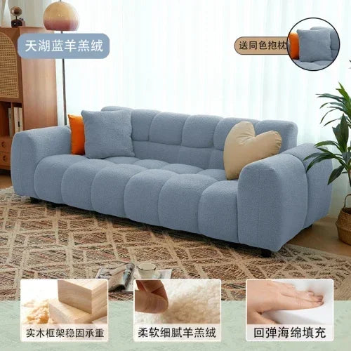 Classic Family Living Room Sofa Nordic Minimalist Comfortable Lounge Sofas Designer Relaxing Divani Da Soggiorno Home Furniture