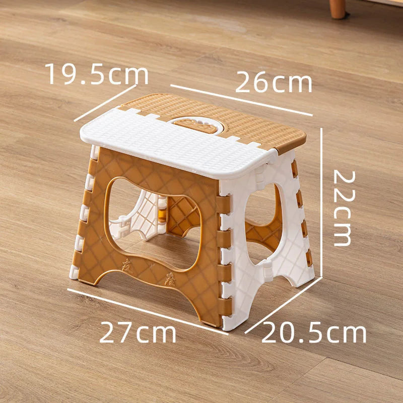 Thickened Plastic Folding Furniture Stool Portable Mini Outdoor Adult Children Chair Bank Train Maza Change Shoe Fishing Stool