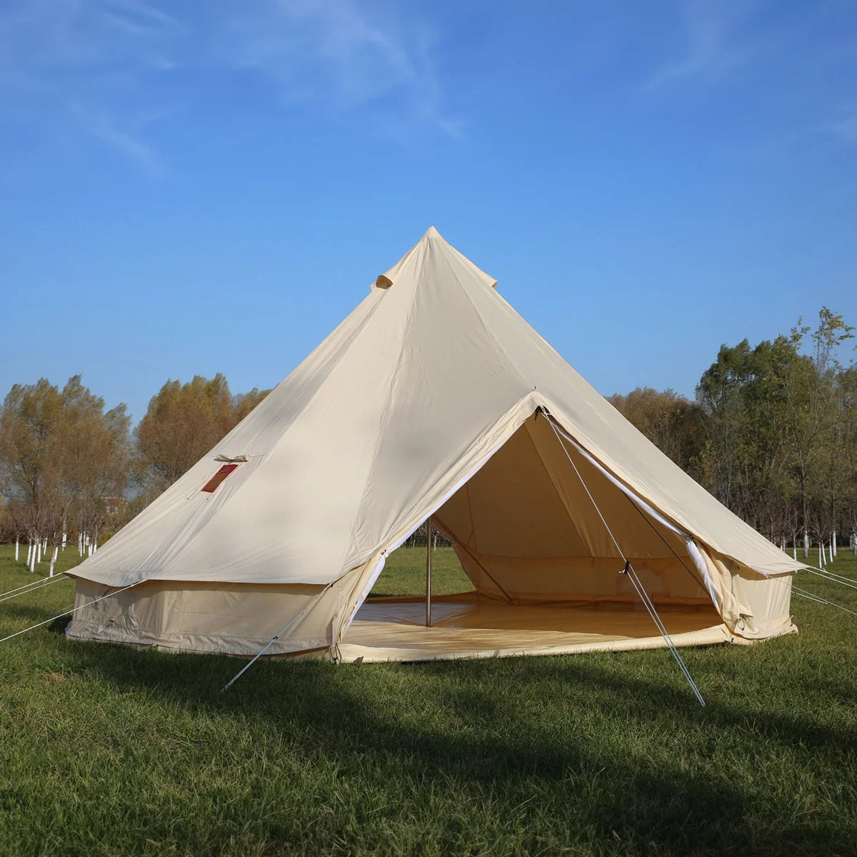 Tienda de campaña en forma de campana para familias, para acampar, para las cuatro estaciones, de tela Oxford/algodón, para yurtas, para actividades al aire libre, para reuniones, picnics, tipis, tiendas de safari