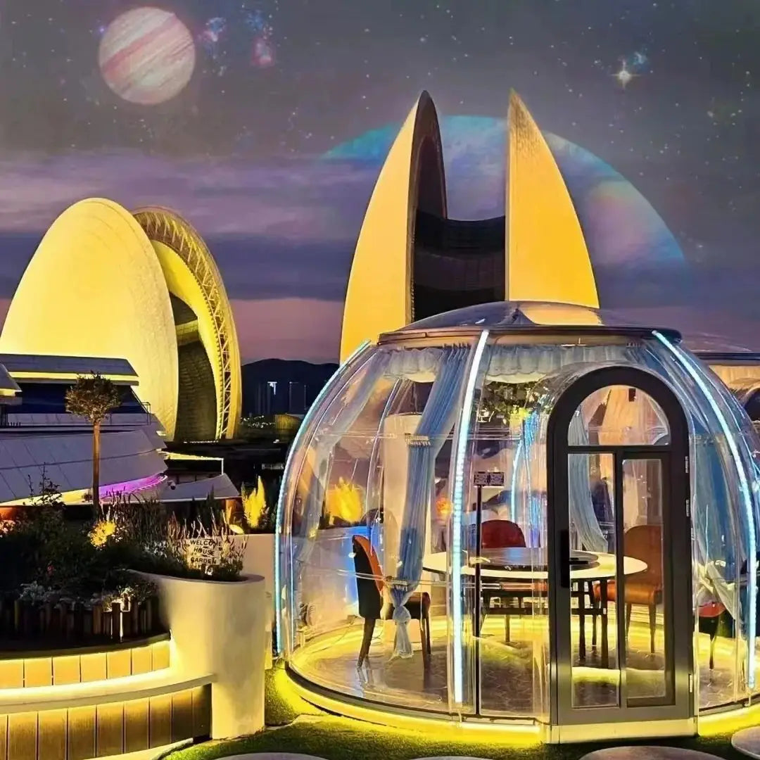 Transparent Tent PC Dome Tent Geodesic Lgloo Round Clear House Catering Cabin Hotel Resort Luxury Celebrating Events Tipi