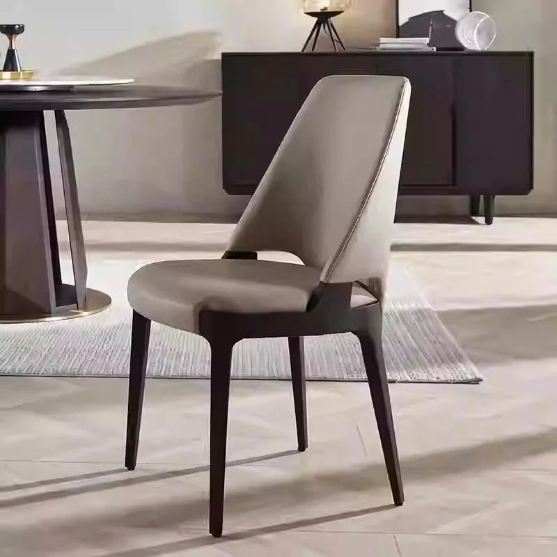 Chaise de cuisine de luxe design moderne salle à manger vanité chaise en bois salle à manger moderne fauteuils de salon meubles du milieu du siècle