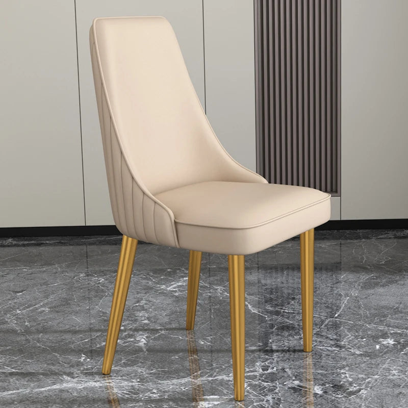 Waterproof Comfy Dining Chairs Modren Metal Legs Cushion Luxury Chair Designe For Bedroom Meuble Salon Italian Style Furniture