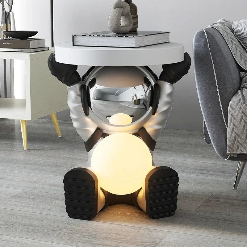 Astronaut Floor-standing Coffee Table, Home Accessories, Bedside Table, Smart Furniture, Light-emitting, Bluetooth Speaker