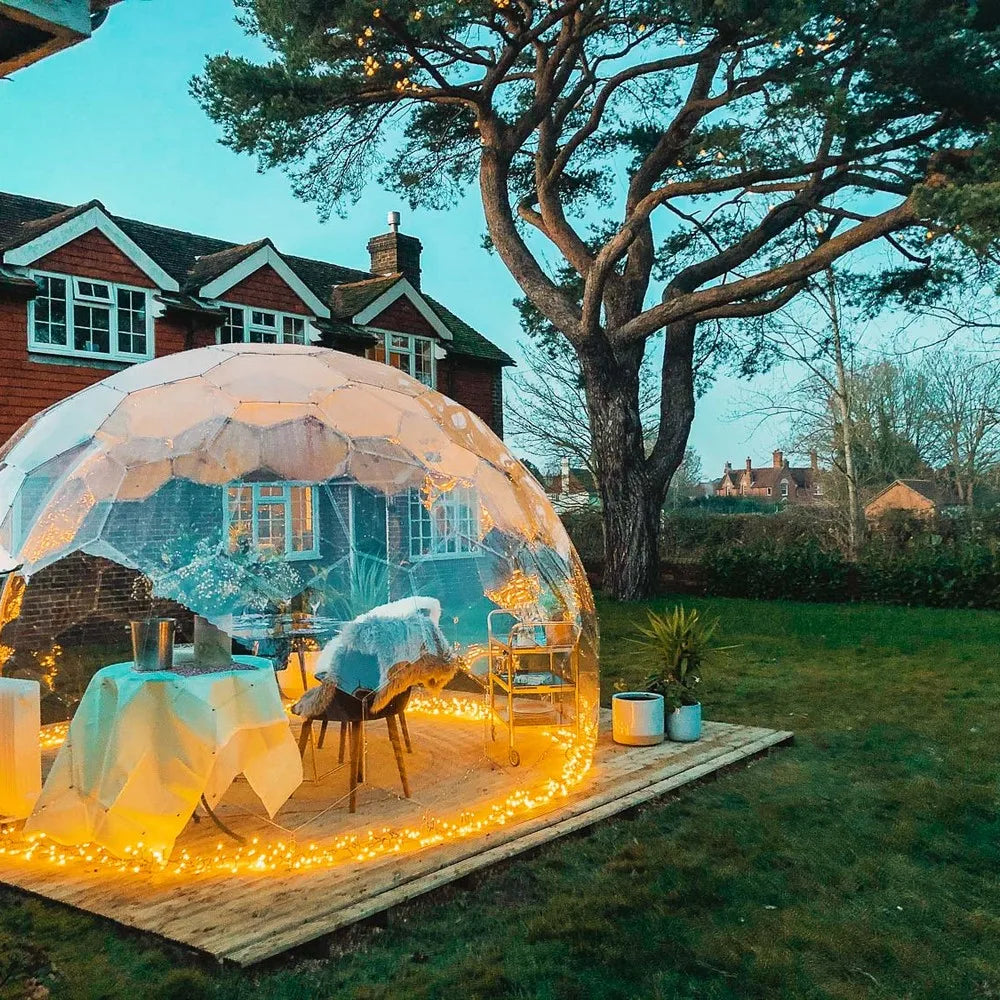 Transparent Dome Tent Igloo starry sky tent Thickened PVC spherical Outdoor camping Ideal for Weddings Camping Family Glamping