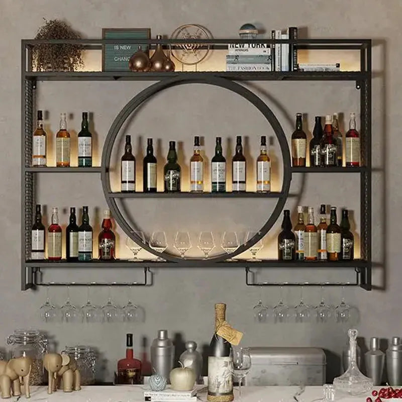 Mueble para bebidas, accesorios para bar, muebles antiguos, almacenamiento de metal de lujo, refrigerador para vinos, mueble bar, vitrina, gabinetes abiertos