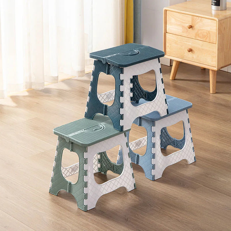 Thickened Plastic Folding Furniture Stool Portable Mini Outdoor Adult Children Chair Bank Train Maza Change Shoe Fishing Stool