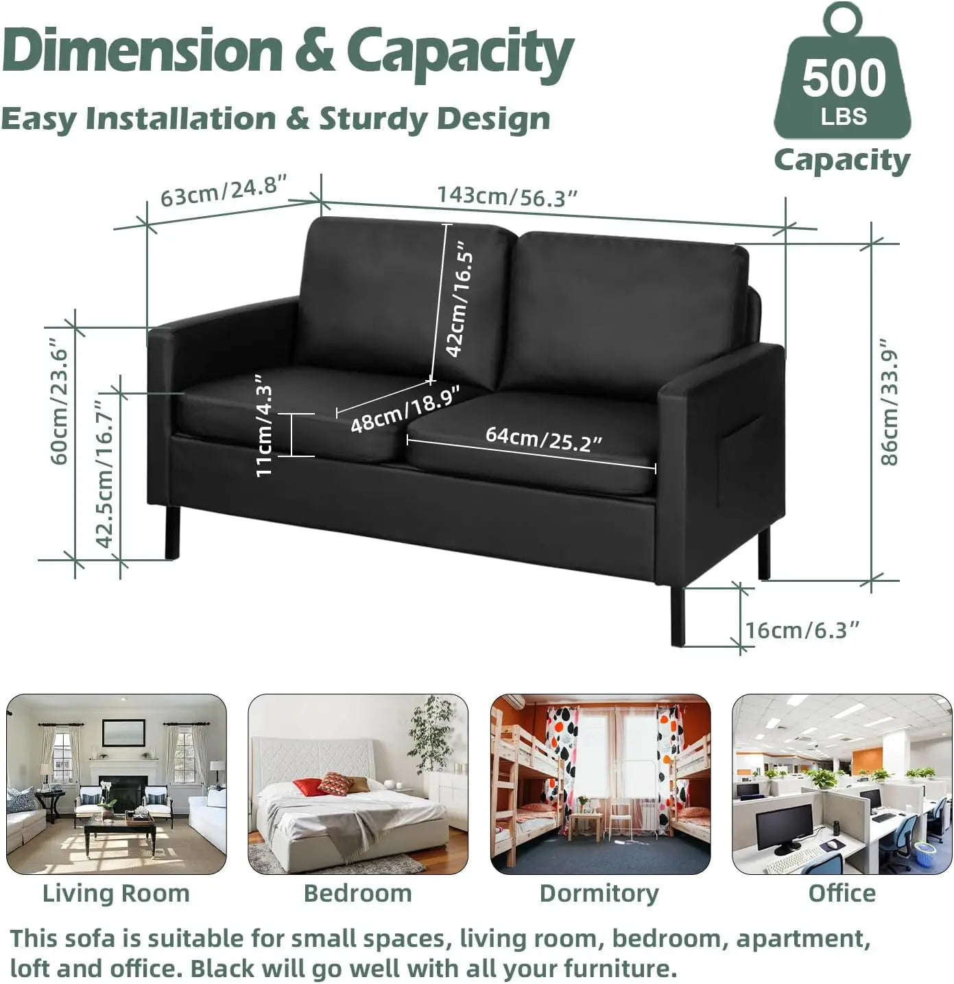 Sectional Sofa Set Couches Sofas Living Room Furniture Sets, Loveseat/Sofa/Set with USB & Accent Chair