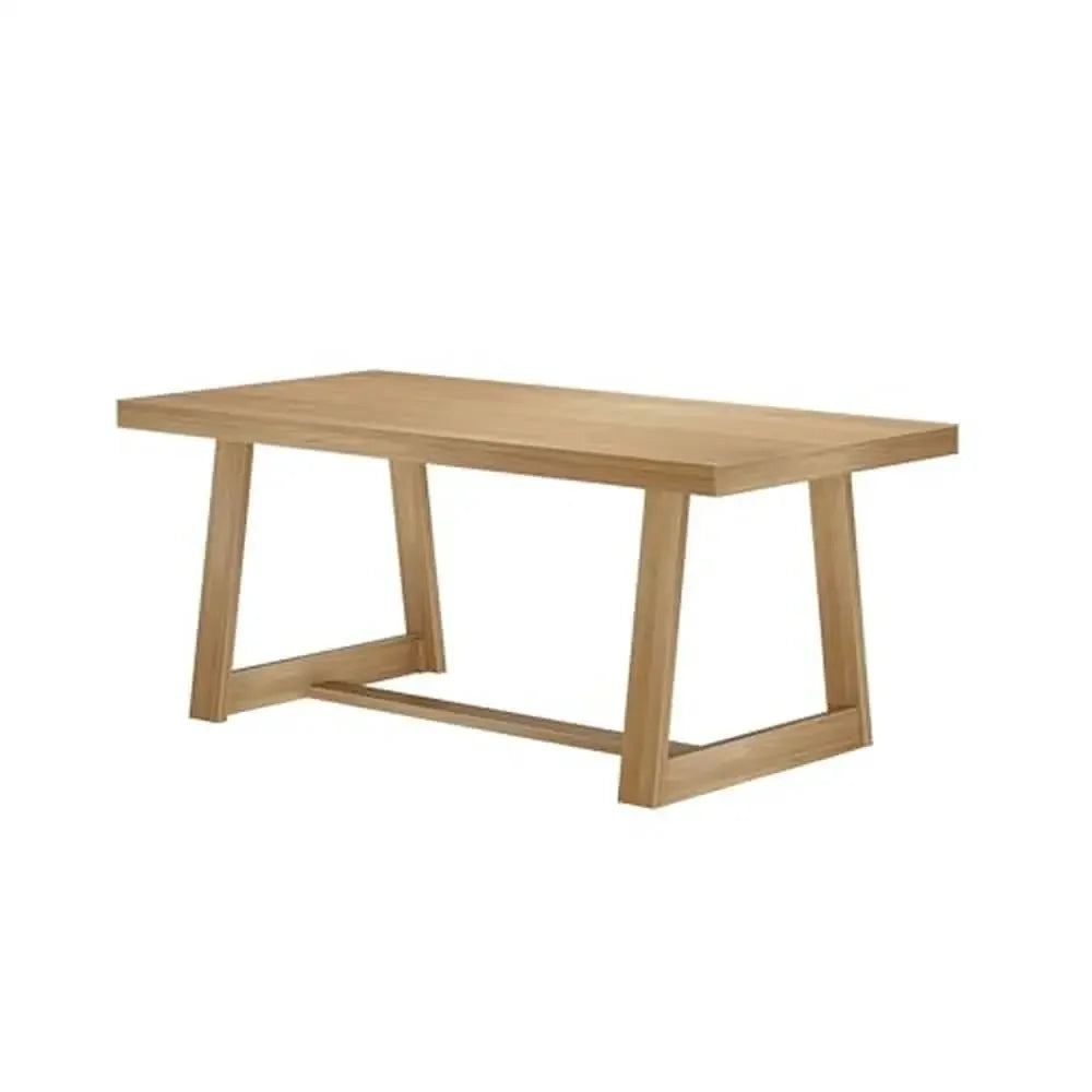 Grande table à manger rustique en bois de ferme 72" rectangulaire en pin massif pour dîner, cuisine, bureau, maison, ensemble de meubles d'assemblage