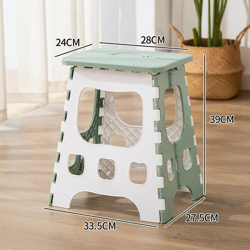 Thickened Plastic Folding Furniture Stool Portable Mini Outdoor Adult Children Chair Bank Train Maza Change Shoe Fishing Stool