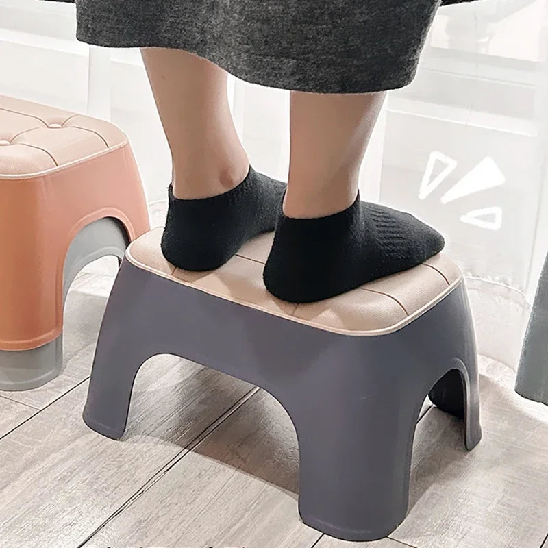 Small Stools Household Low Stools Living Room Thickened Plastic Stackable Benches Durable Doorways Changing Shoes Furniture