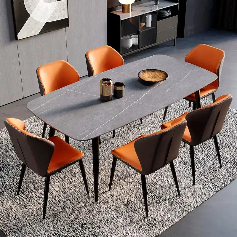 Accent Modern Dining Chairs Nordic Hotel Relax Kitchen Designer Dining Chairs LuxuryMoveis Para Casa Mid Century Furniture HDH