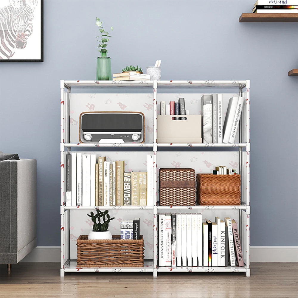 Bookshelf Storage Rack Simple Bookshelf Debris Storages Shelf Multi-layer Book Closet Organizer Bedroom Easy Assembly Bookcase