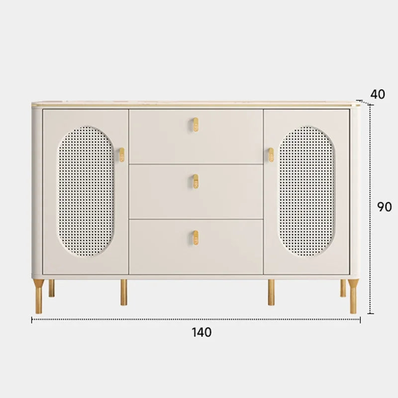 Meubles de cuisine Buffet Table d'appoint Meuble de rangement multifonctionnel de luxe Buffet Vitrine à roulettes Mebles Vitrina Cuisine Chambre