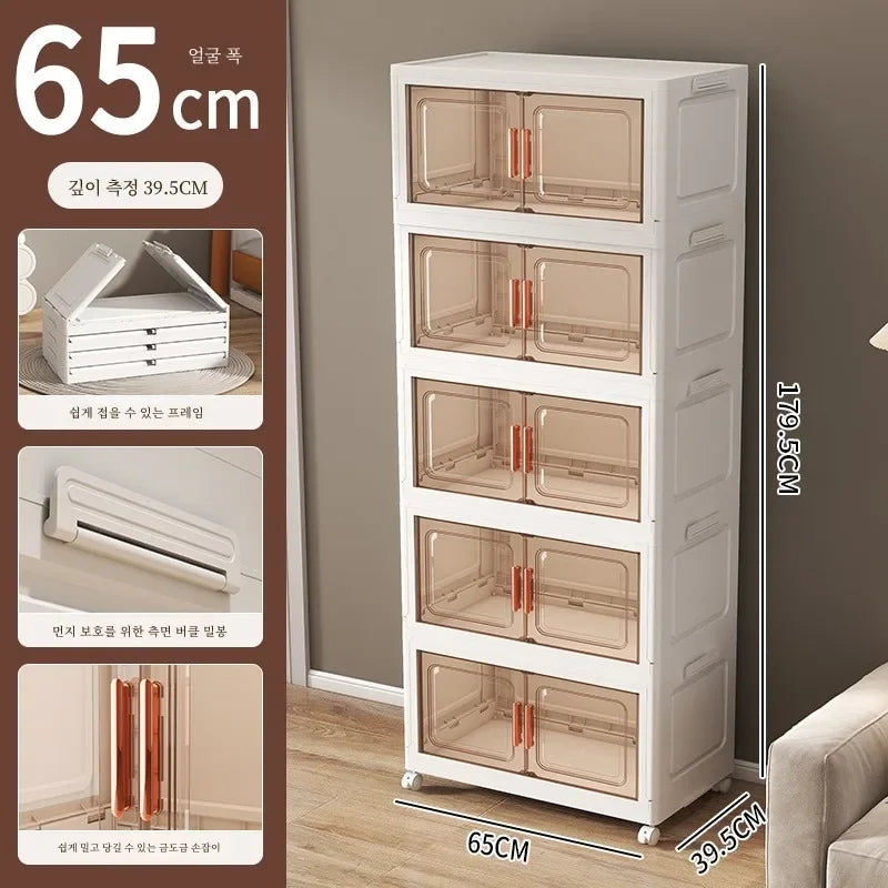 Grande boîte de rangement pliable pour salon, armoire multifonction, boîte de rangement, casier, armoire sans installation, meubles de maison, nouveau