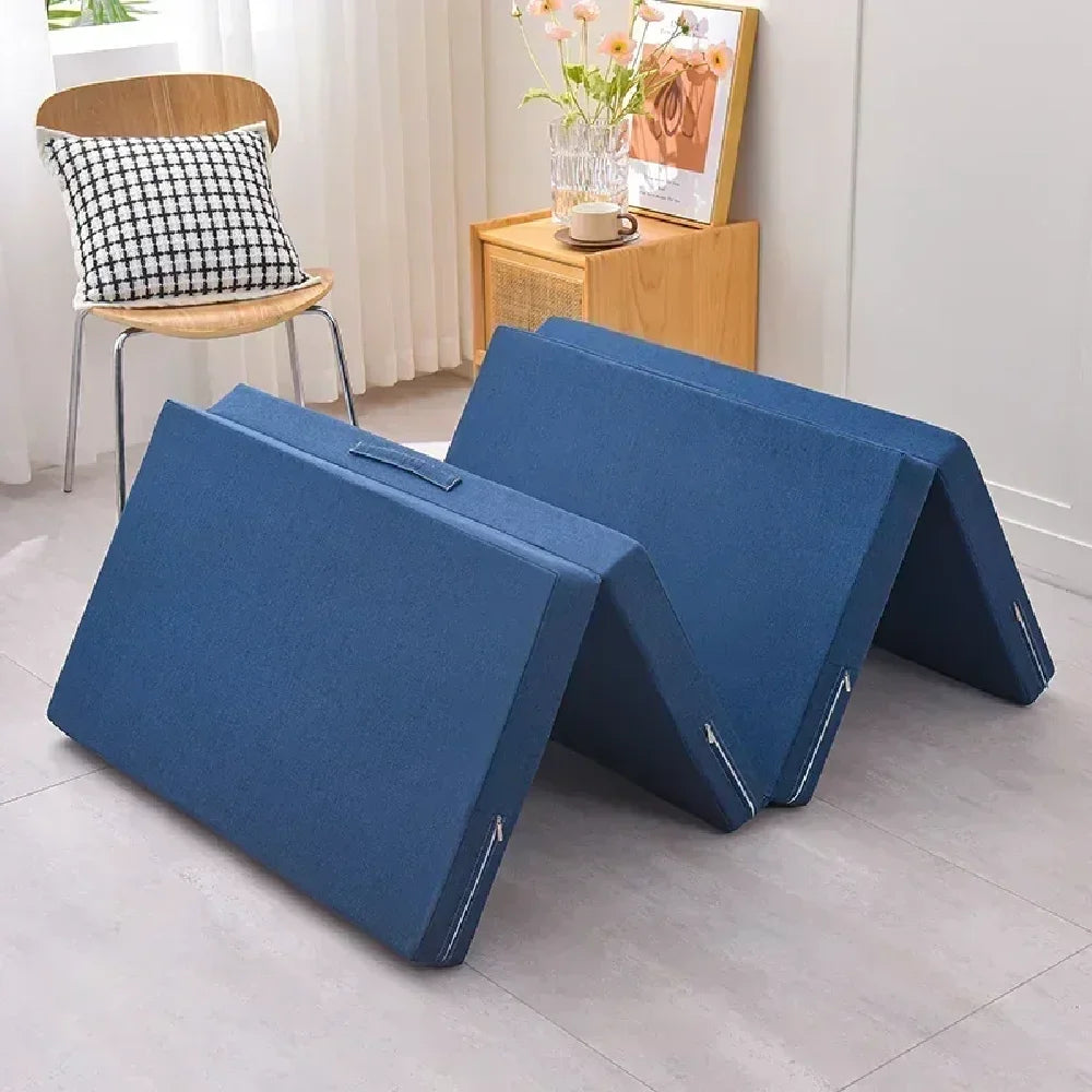 Matelas pliable en éponge pour lit simple, matelas pliable en mousse à mémoire de forme pour pause déjeuner au bureau, tapis simple, tapis de yoga Tatami