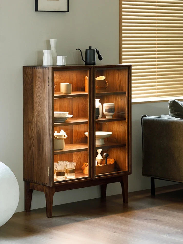 Buffet de cuisine en bois, meuble d'appoint moderne, table d'appoint esthétique, meuble de rangement à roulettes