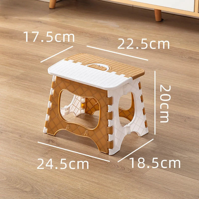 Thickened Plastic Folding Furniture Stool Portable Mini Outdoor Adult Children Chair Bank Train Maza Change Shoe Fishing Stool