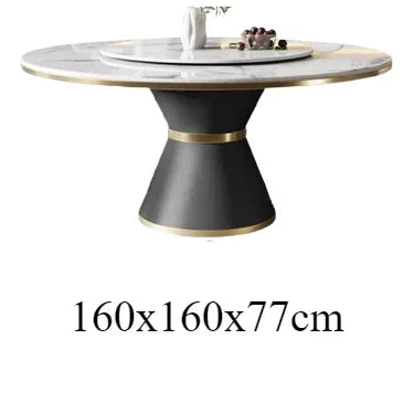 Sedentary Kitchen Dining Table Modern Rooms Marble Round Reception Tables Room Multifunction Mesa Comedor Home Furniture