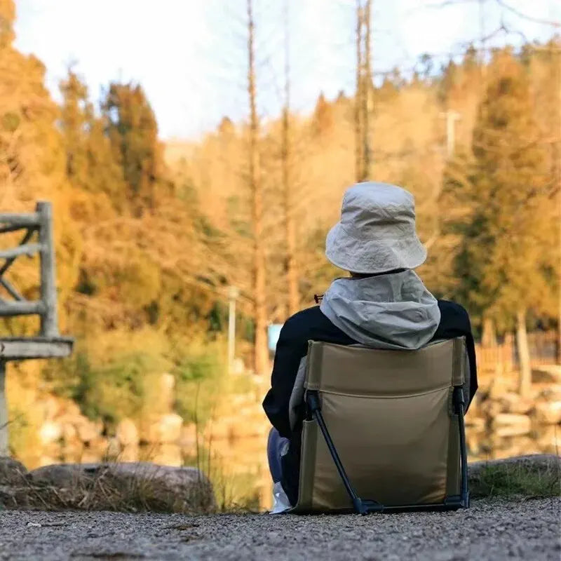 Chaise pliante légère et confortable pour camping en plein air, chaise de parc, de loisirs, de plage, portable, simple, avec dossier