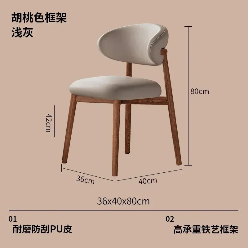 Chairs Living Room Dining Chair Dining Kitchen Furniture Home Relaxing Sets Hotel Cafe Chaises Wooden Juegos De Comedor Modern