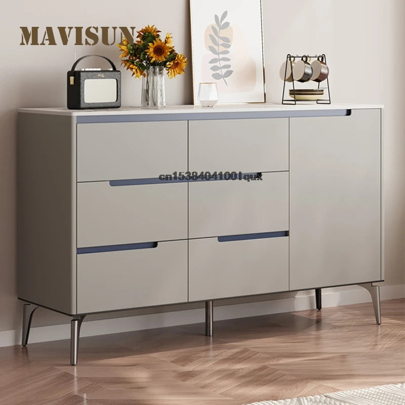 Mueble auxiliar estilo italiano para cocina, aparador versátil de madera, mueble de sala de estar, mueble de almacenamiento, vitrina simple