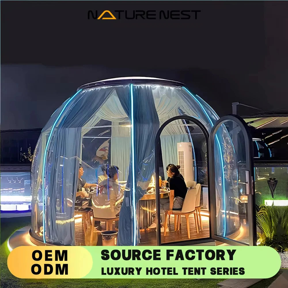 Transparent Tent PC Dome Tent Geodesic Lgloo Round Clear House Catering Cabin Hotel Resort Luxury Celebrating Events Tipi