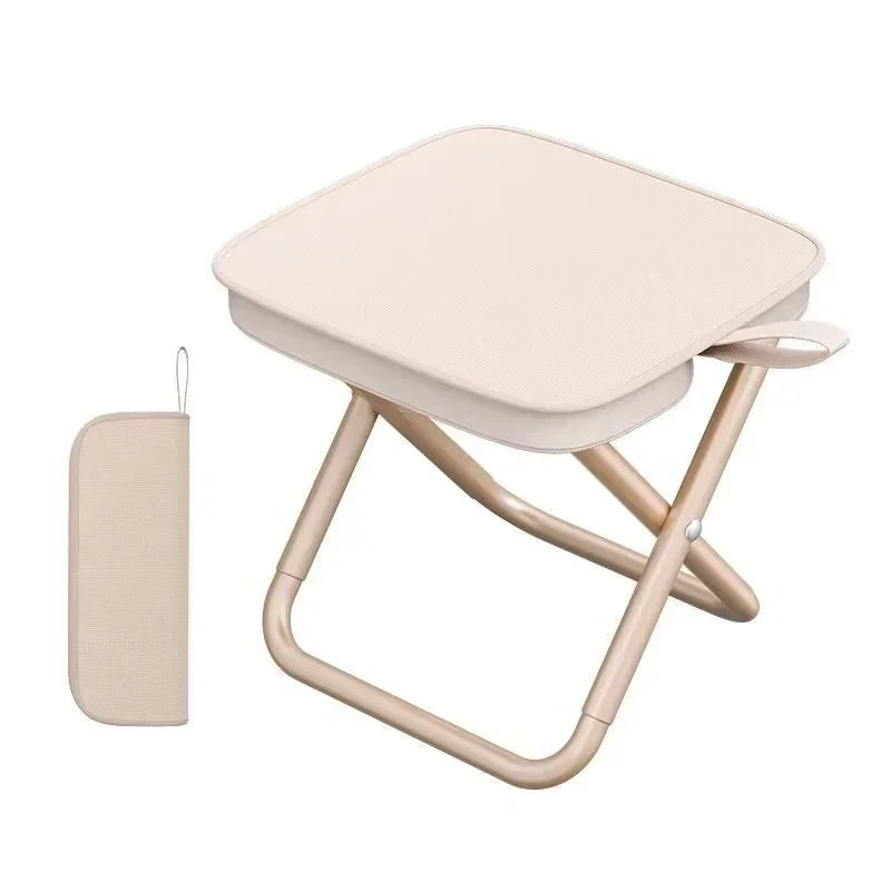 Banc de chaise pliante portable d'extérieur Tabouret de pêche Voyage Camping Maza alliage d'aluminium ultra léger et solide