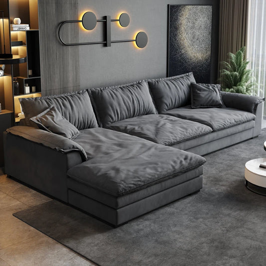 Sectional Fabric Sofas Living Room Lounge Nordic Corner Sofa Modern Elegant Sofa Sala De Estar De Luxo Luxury Furniture