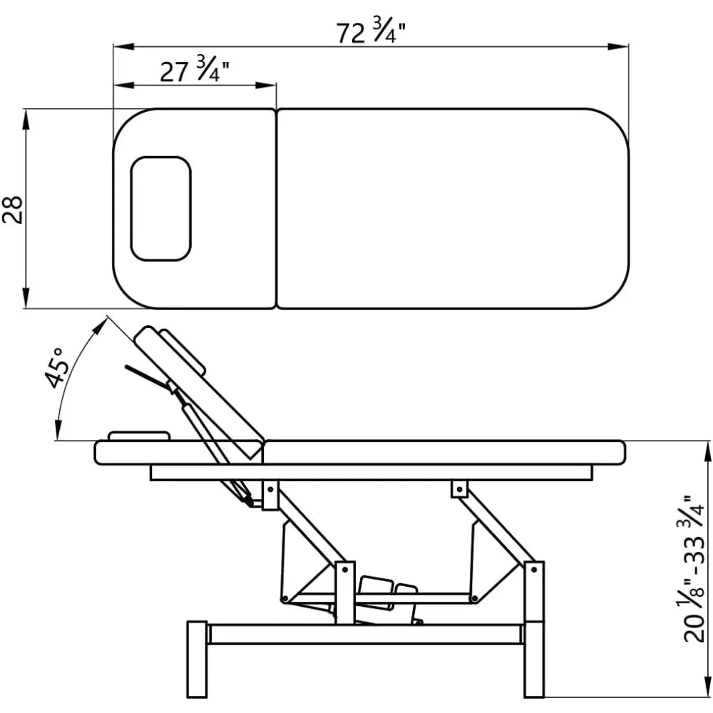 Lit de beauté électrique pour le visage, table de massage polyvalente pour spa, lit d'examen médical