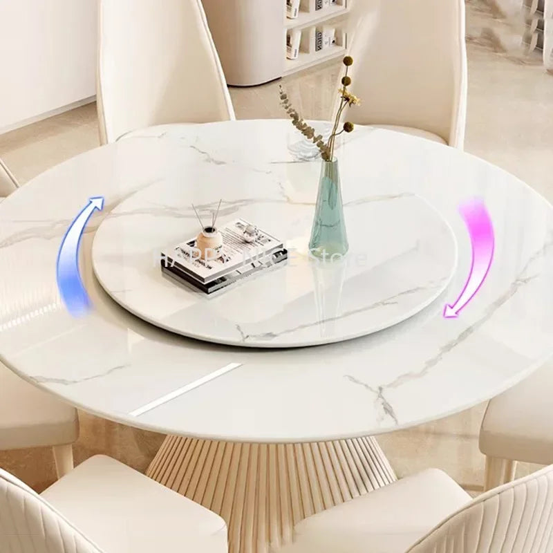 Round Coffee Table Salon Hotel Console Dining Room Dinner Table Dressing Marble Home Wall Jmesas De Jantar Kitchen Furniture