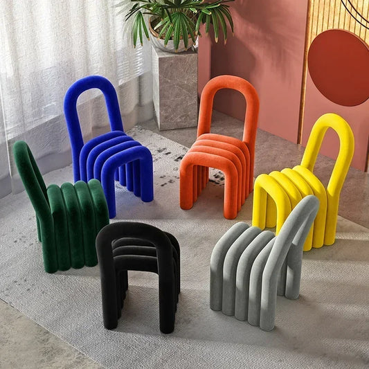 Chaises de salle à manger minimalistes modernes pour hôtels et restaurants, style nordique, douces, confortables, design créatif, meubles multifonctionnels