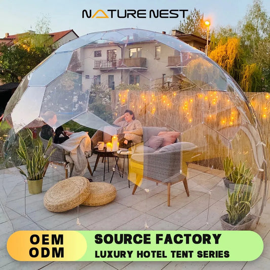 Transparent Dome Tent Igloo starry sky tent Thickened PVC spherical Outdoor camping Ideal for Weddings Camping Family Glamping