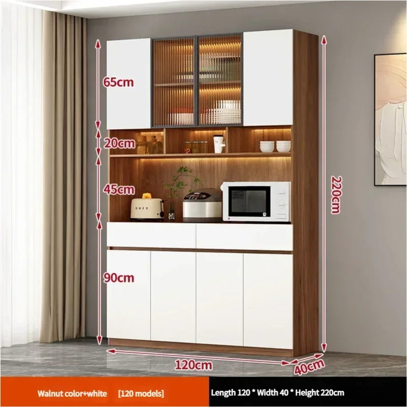 Grand tiroir personnalisé diviseur d'armoire plusieurs armoires de cuisine hautes blanches placard de rangement nordique Alacena Cocina Despensa Furniture