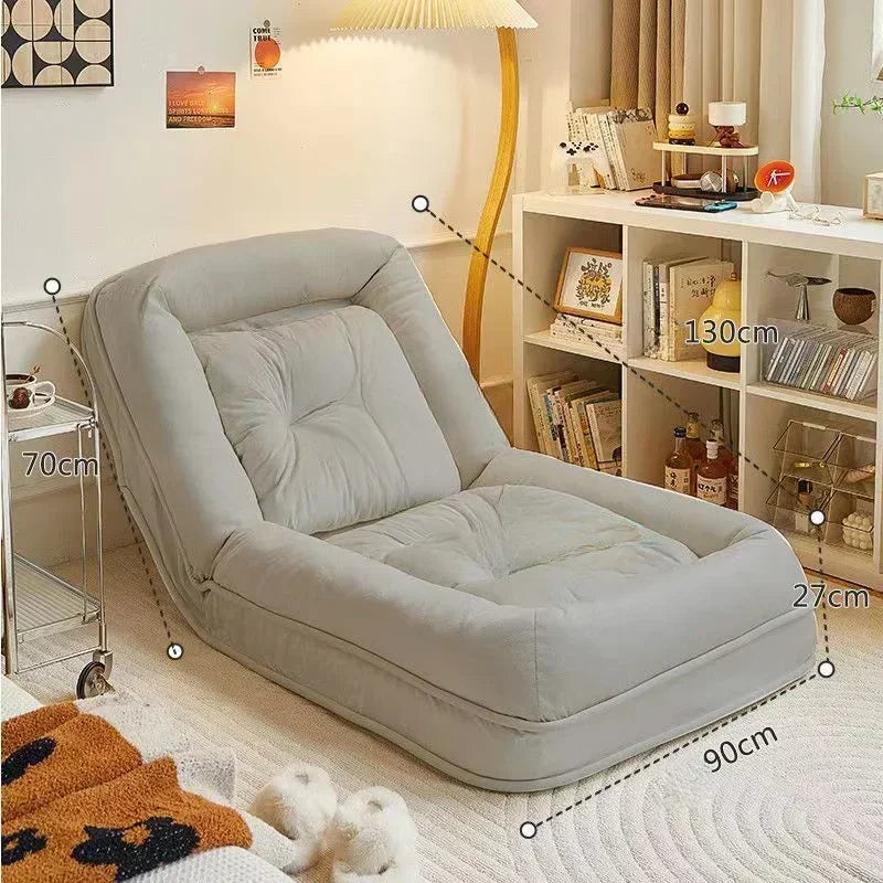 Chaise longue pliante Chaise longue Chaise longue Fauteuil inclinable relaxant Chaise de salon Lit portable Canapé Chaises Tatami Siège de sol Meubles