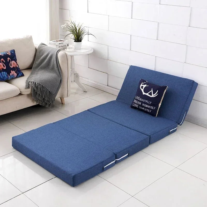 Matelas pliable en éponge simple Tatami Yoga Pad Matelas pliant en mousse à mémoire de forme pour bureau Pause déjeuner Meubles de lit simple