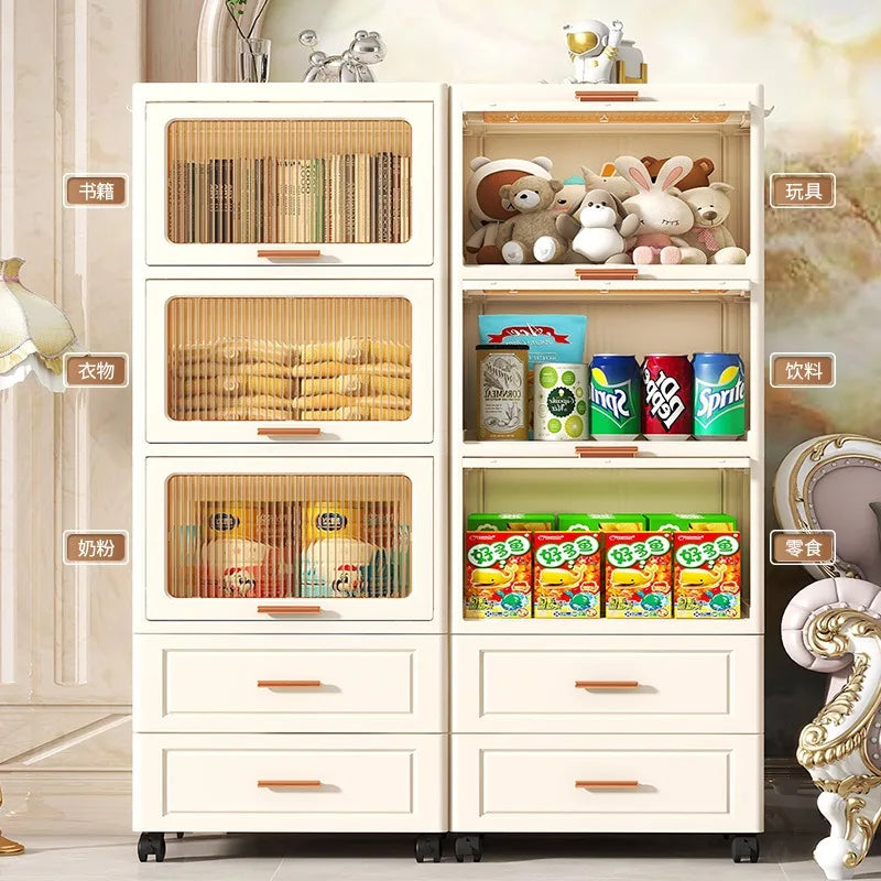 35/45/55cm Multifunction Living Room Cabinet home wardrobe  Locker Large Capacity Storage Box Locker With Drawers Home Furniture