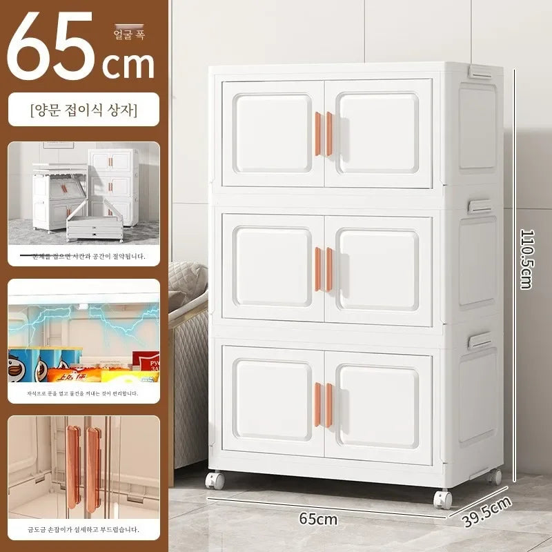 Grande boîte de rangement pliable pour salon, armoire multifonction, boîte de rangement, casier, armoire sans installation, meubles de maison, nouveau