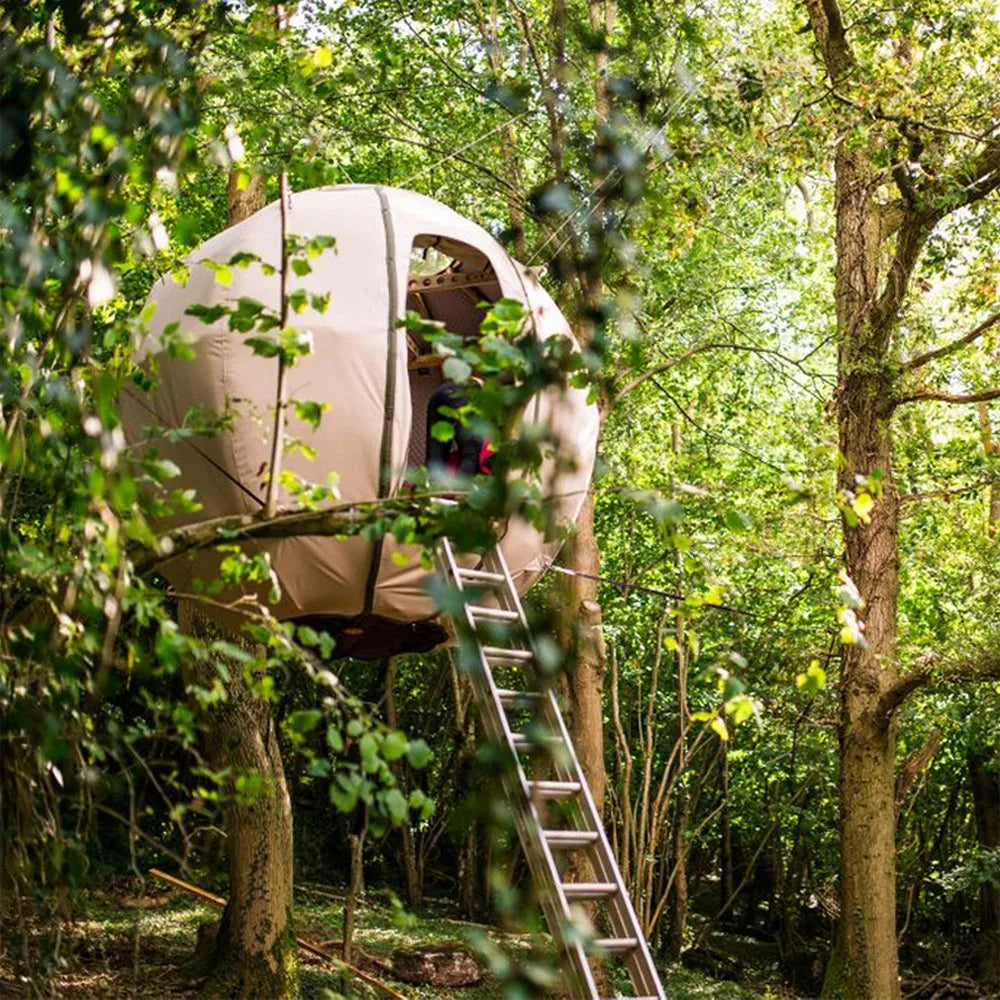 Tente de dôme suspendue en gros arbre ciel étoilé Tipi forêt tente de camp étanche à la pluie en forme de sphère tente dôme étanche