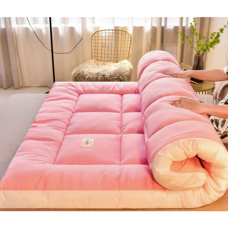 Surmatelas en peluche pour une expérience de sommeil luxueuse, coussin de lit doux au sol, lits d'hôtel, dortoirs, housse de futon, matelas pour la maison