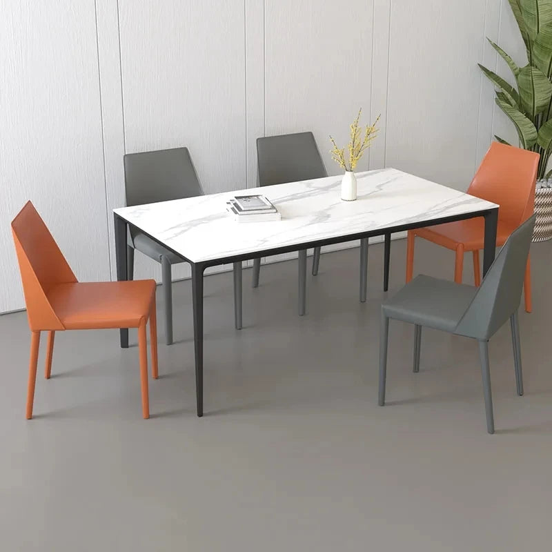 Chaises de salle à manger en similicuir, belles chaises de salle à manger de cuisine de luxe modernes, meubles nordiques européens Sillas De Comedor